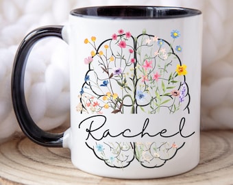 Personalized Neuroscience Mug, Brain Surgeon Mug, Neurology Gift, Neuro ICU Nurse, Custom Brain Doctor Gift, Neurobiology Cup, Brain Surgery
