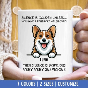 Personalized Corgi Mom, Dad gift, Corgi gifts for women, Corgi gift for men, Corgi lover gift, Corgi gift ideas