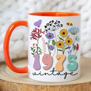 50. Geburtstag Becher, 50. Geburtstag Freund, 50. Geburtstag Geschenk für Frauen, alles Gute zum Geburtstag, Vintage 1975 Becher, 50. Geburtstag Geschenk für Mama