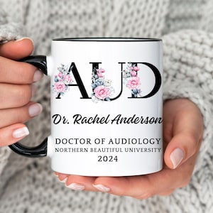 Custom Audiologist Mug, Audiology Mug, New Audiologist Gift, Doctor of Audiology Mug, Audiology Graduation Gift, Gift for AUD, AUD Grad