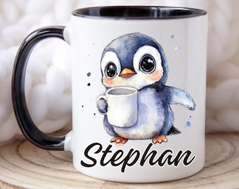 Mug Pingouin En Céramique – Idée Cadeau De Noël Originale Et Personnalisable