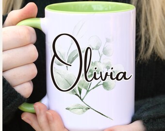 Personalized Mug, Custom Name Mug, Name Mug Personalized, Custom Coffee Mug, Personalized Coffee Mug, Personalized Name, Customize Leave Mug