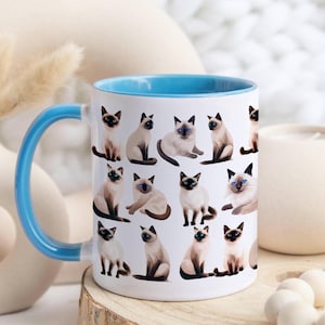 Funny Siamese Cat Mug,  Siamese Cat Gift, Cat Lover Gift, Cat Coffee Mug, Siamese Dad Mug, Siamese Cat Mom Cup, Cat Mug, Siamese lover Mug