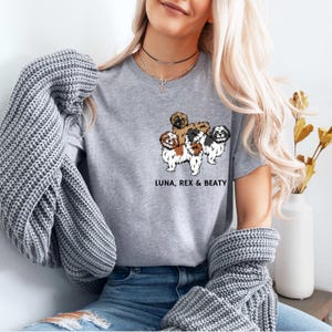 Maglietta Shih Tzu personalizzata, maglietta Shih Tzu, regalo per il proprietario di Shih Tzu, maglietta per la mamma di Shih Tzu, maglietta per gli amanti di Shih Tzu, regali per Shih Tzu