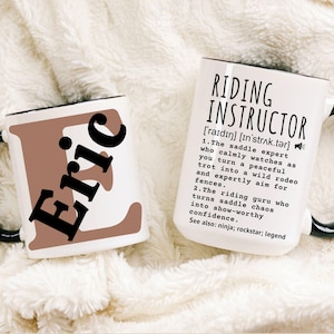 Riding Instructor Mug,  Horse Mug, Horse Trainer Tumbler, Equestrian Gifts, Horse Instructor Coffee Mug, Dressage Gift