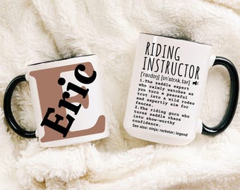 Riding Instructor Mug,  Horse Mug, Horse Trainer Tumbler, Equestrian Gifts, Horse Instructor Coffee Mug, Dressage Gift