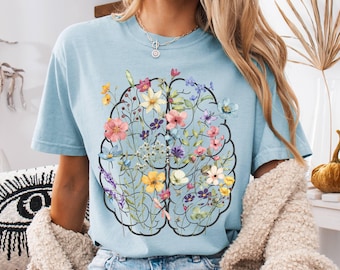 Shirt hersenen, neurowetenschap, shirt hersenchirurg, neurologie, IC-verpleegkundige, hersenchirurgie, geestelijke gezondheid, psycholoog shirt, motiverend shirt
