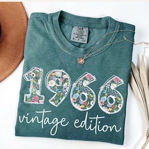 Comfort Colors® 60th Birthday Shirt, 60th birthday gifts for women, 60th Birthday Gift, Vintage 1966 Shirt, 60th Birthday Gift, 60 years mom