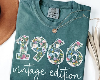 Comfort Colors® 60th Birthday Shirt, 60th birthday gifts for women, 60th Birthday Gift, Vintage 1966 Shirt, 60th Birthday Gift, 60 years mom