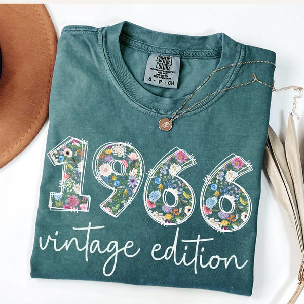 Comfort Colors® 60th Birthday Shirt, 60th birthday gifts for women, 60th Birthday Gift, Vintage 1966 Shirt, 60th Birthday Gift, 60 years mom