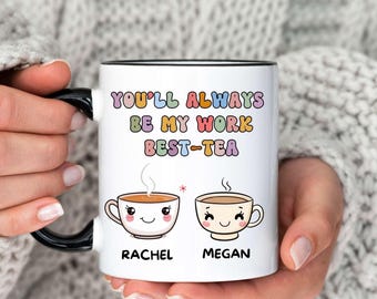 Personalized Work Bestie gift, Coworker leaving Gift, Custom Work Friend Mug, Retirement Birthday Gift, Coworker farewell, Moving Away Gift