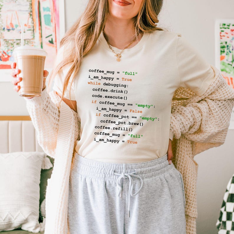 Python-programmeershirt, python-succesalgoritme, grappig python-shirt, python-ontwikkelaar T-shirt, python programmeur cadeau, python coder afbeelding 8