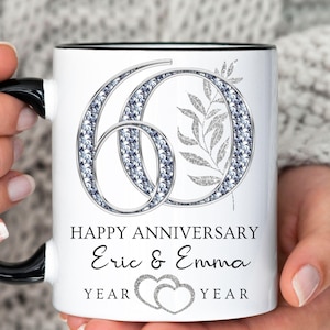 60th wedding Anniversary gifts, Personalized Anniversary gift, Gift for Husband and Wife, Parent&#39;s Anniversary, Diamond Anniversary Present
