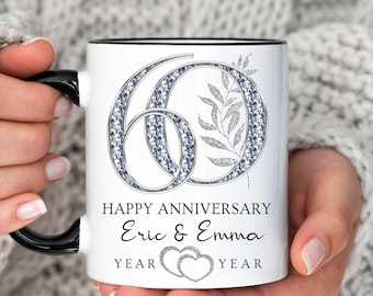 60th wedding Anniversary gifts, Personalized Anniversary gift, Gift for Husband and Wife, Parent's Anniversary, Diamond Anniversary Present