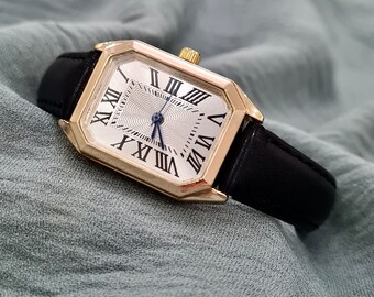 Vintage OLEG CASSINI Quartz Watch Sun Dial/moon/roman  display picture 1