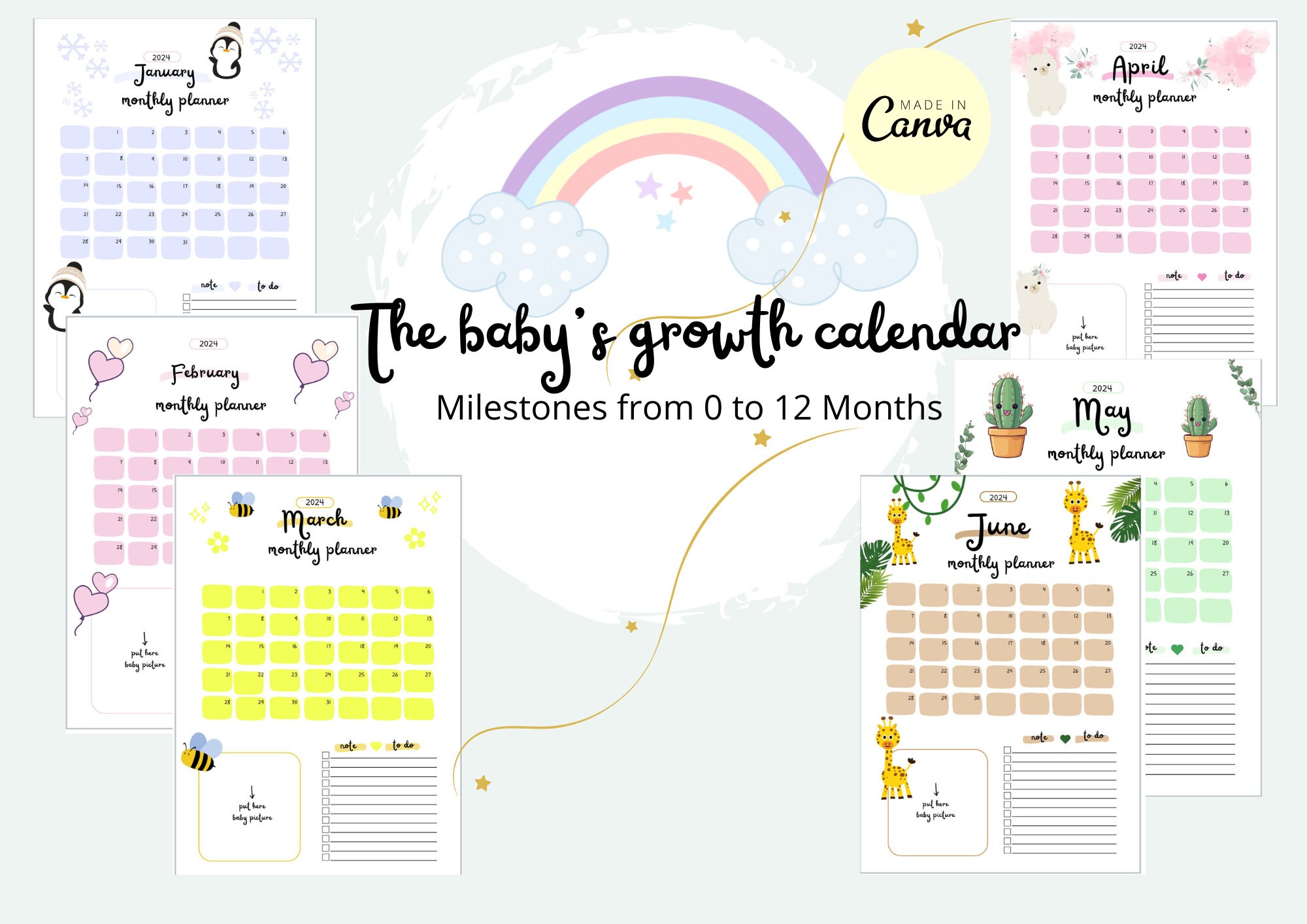 Printable Baby Development Calendar