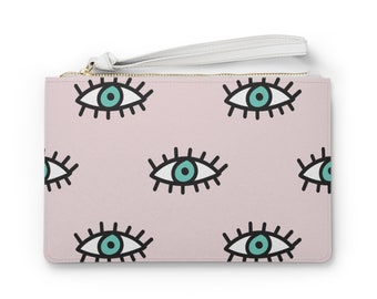 Bolso de mano con ojos