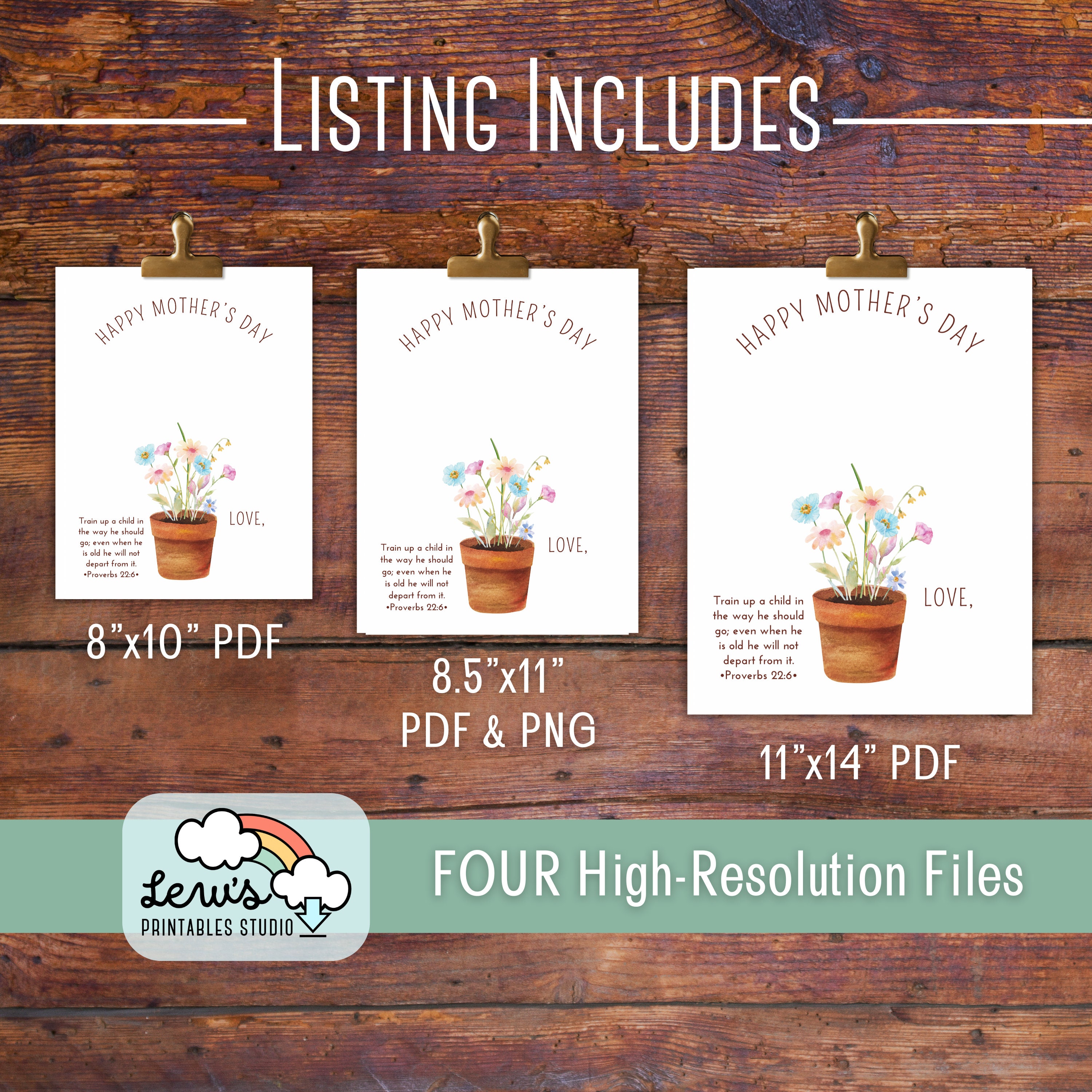 PRINTABLE Christian Mother’s Day Flowers Handprint Art Craft | DIY ...