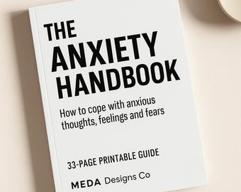 Anxiety Workbook for Adults | Printable Anxiety & Overthinking Tools to Calm Racing Thoughts