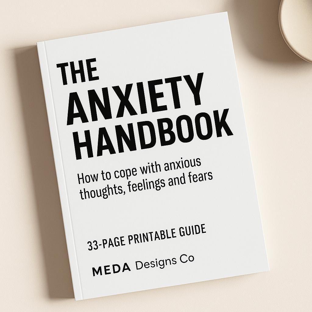 Anxiety Workbook for Adults | Printable Anxiety & Overthinking Tools to ...