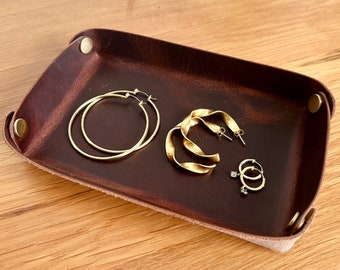 Leather Valet Tray Pattern - Einfaches Lederhandwerksprojekt für Anfänger mit herunterladbarem PDF