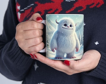 Abominable Snowman Ceramic Coffee Mug: Holiday Office Gift - Etsy