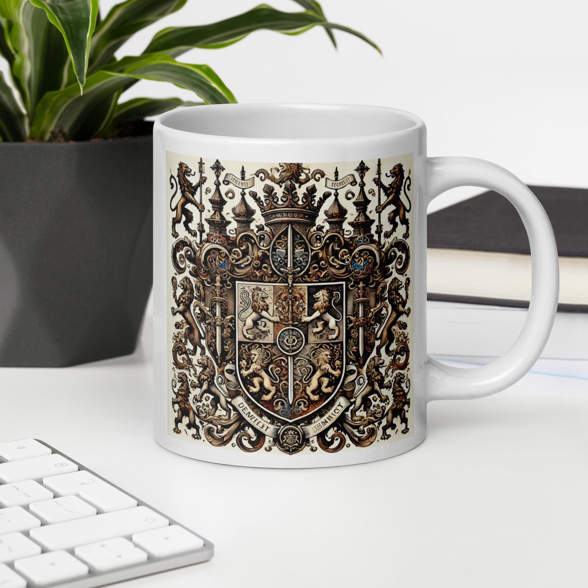 Crest Coffee Cups - Etsy