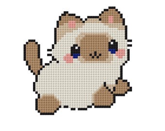 Siamese Cat Cross Stitch Pattern