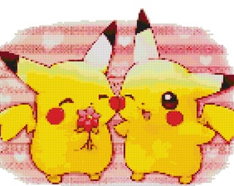 Pikachu Cross Stitch Pattern