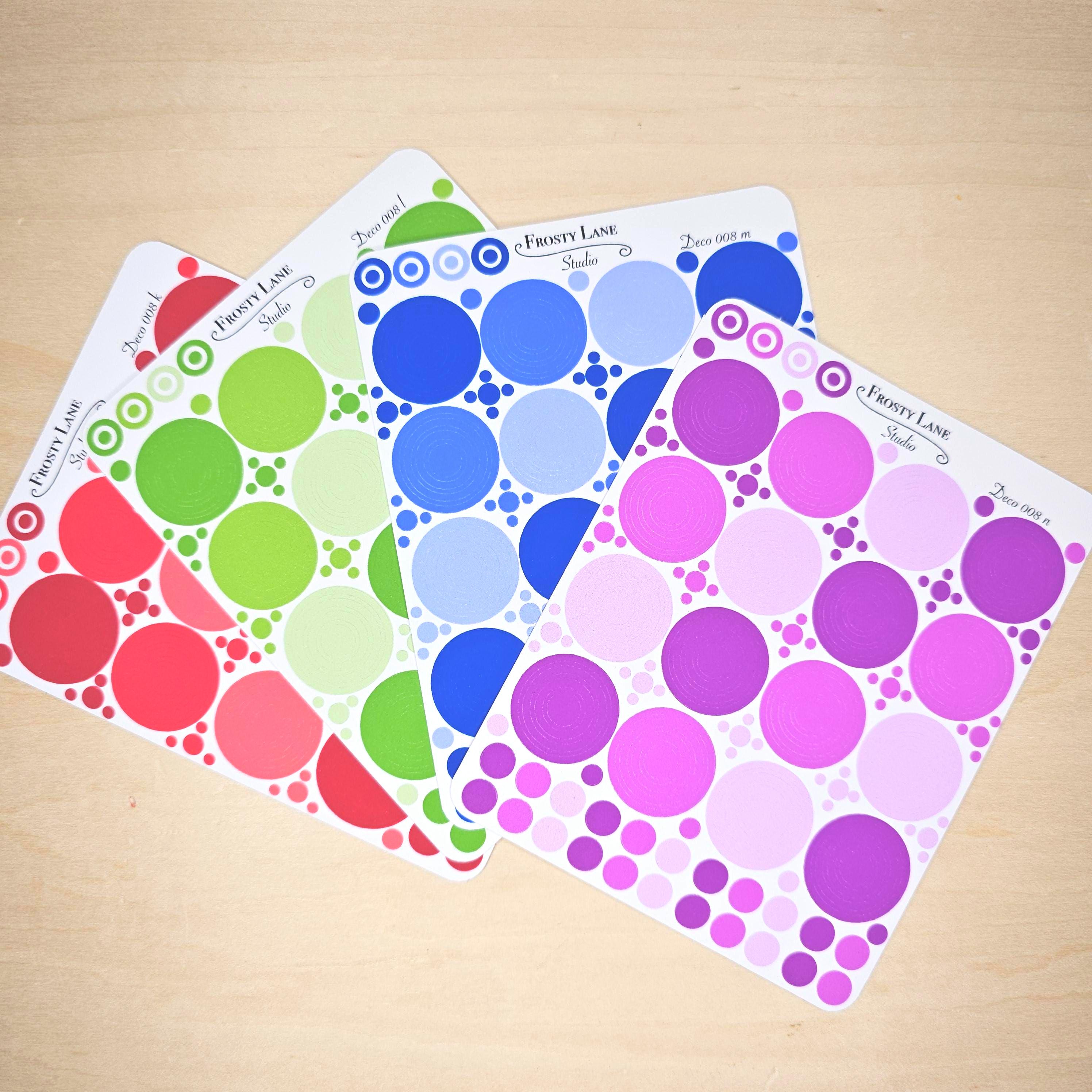 Circle Outline Sticker | Deco Stickers for Journal Scrapbook ...