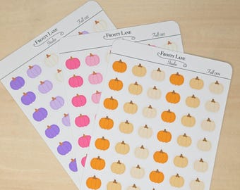 Pumpkin Stickers | Autumn Planner Stickers