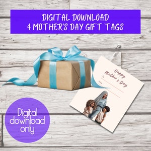 Mother&#39;s Day gift tags, printable gift tags, downloadable gift tags, gift tags, Mother&#39;s Day gift tag printable
