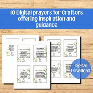 Cartões de oração inspiradores para artesãos