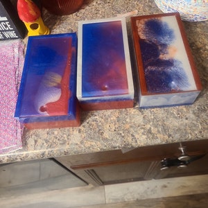Custom resin jewelry box/makeup box