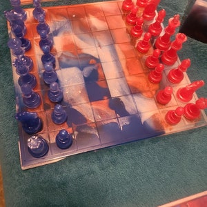 Custom chess/checkers set