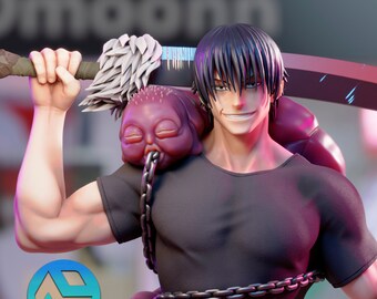 Toji jujutsu kaisen figurine résine 1/10