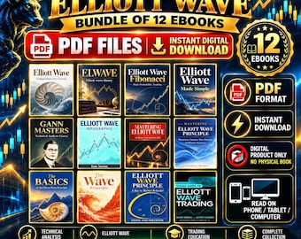 Elliott Wave Trading Bundle, 12 PDF Guides for Technical Analysis