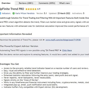 PipFinite Trend Pro MT4 Indicator: Non-Repaint Forex Signals, Expert Advisor (Digital Download) image 4
