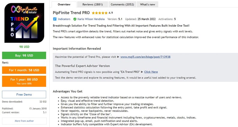 PipFinite Trend Pro MT4 Indicator: Non-Repaint Forex Signals, Expert Advisor (Digital Download) image 4