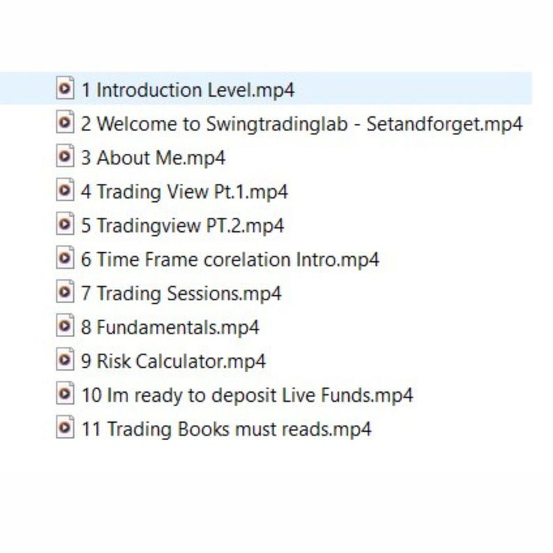 Swing Trading Course | Set & Forget Forex Lab | 34GB MP4 Video ...