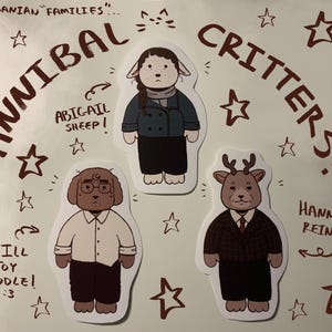 Cannibal Critters Hannibal Stickers !!!