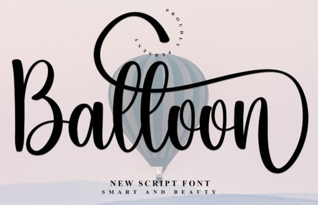 Balloon Font, Modern Font, Handwritten Font, Personal Display Font ...