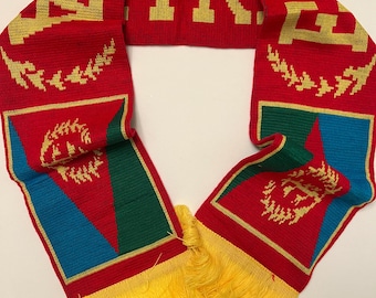 Eritrea Flagga Scarf Graduation Stole Sport Fotbollsstil Scarf Eritrean Pride Erena Ertra ኤርትራ