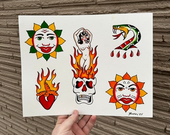 LADY FIRE 11 x 14 PRINT