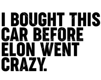 Elon Musk SVG: Twitter X auto silhouet Cricut (digitale bestanden)