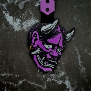 Oni Mask Tsurikawa: JDM Car Drift Charm, Hanging Car Accessory