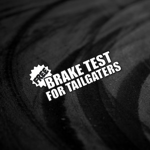 Adesivi Divertenti For Auto "Io Freno Bene, Hai Un'assicurazione?" Personalit&agrave; PVC For Auto E Moto, Decalcomanie In Vinile, Accessori(Yellow,30cm