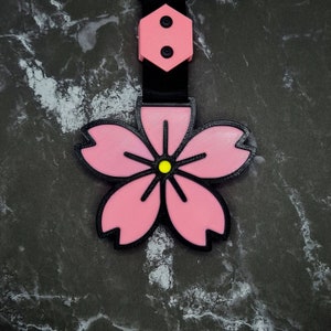 桜の花つりかわ！（桜） - JCreateNZ - ドリフトチャームハンドル - JDM牽引ストラップフック - 吊り下げ式カーアクセサリー