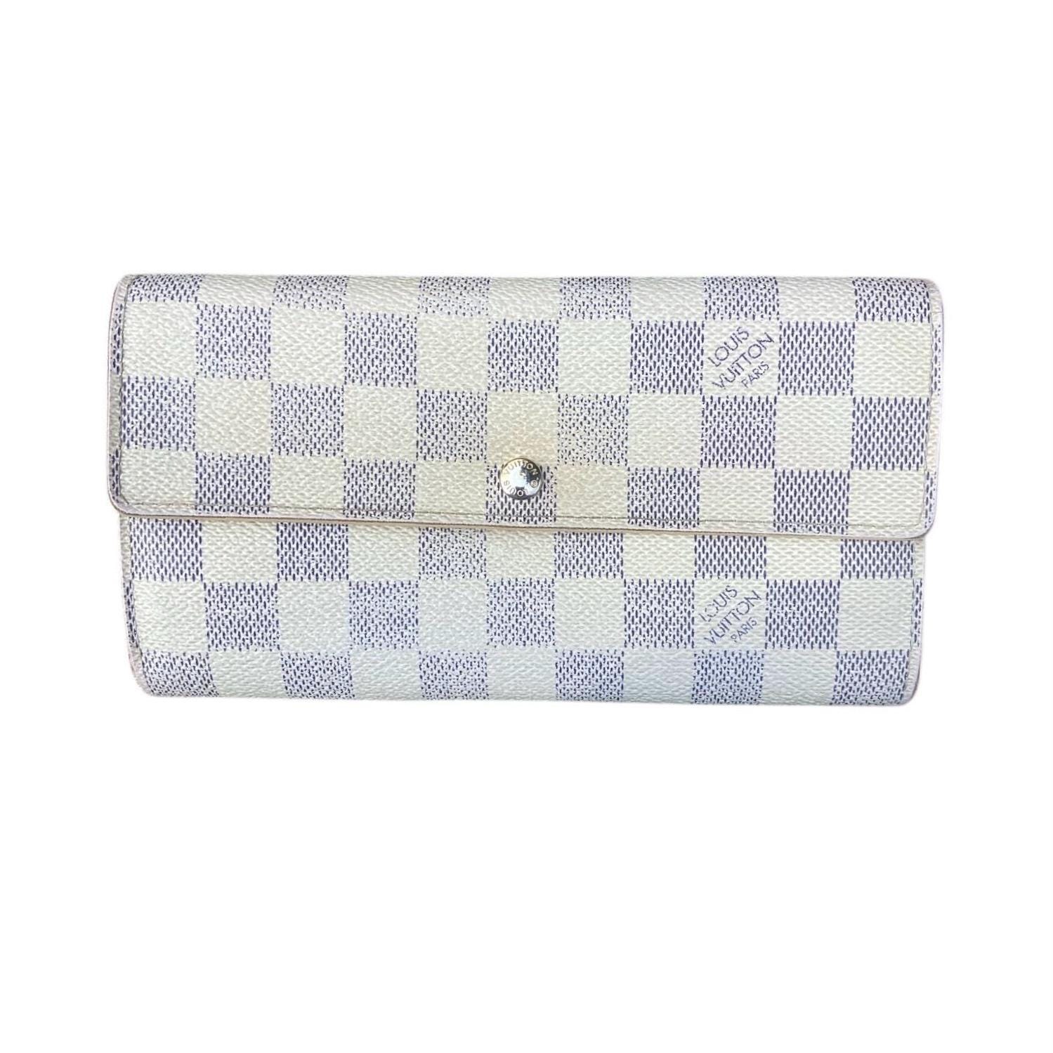 Louis Vuitton Damier Azur Sarah Wallet 100% Authentic