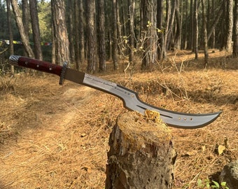 22 inch handforged Kopis/Khopesh | Highly Graded Carbon Steel Blade | Survival Khopesh | Tactical Machete | Ready to use